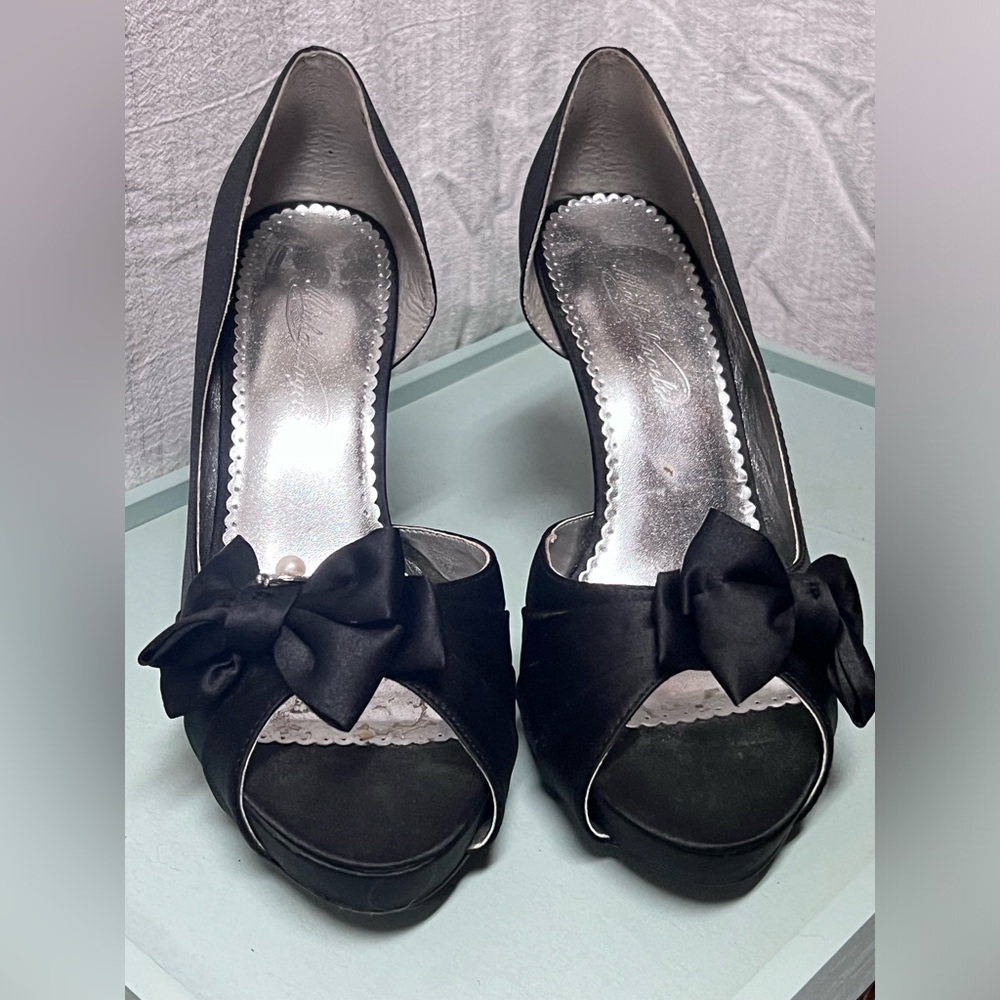 Black Open Toed Heels